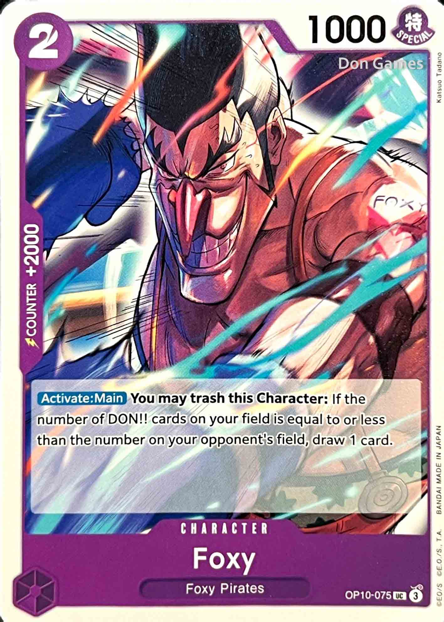 OP10-075 Foxy Character Card