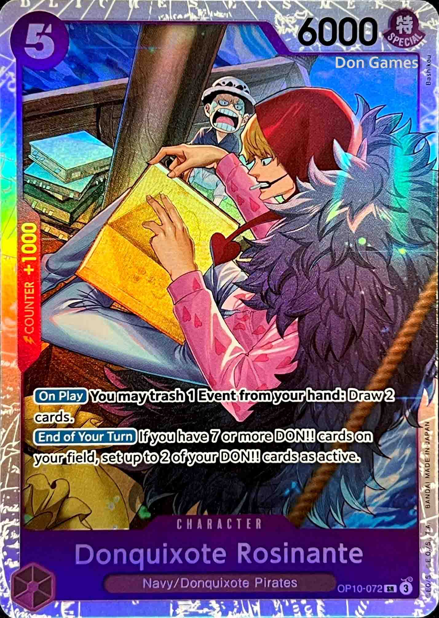 OP10-072 Donquixote Rosinante Character Card