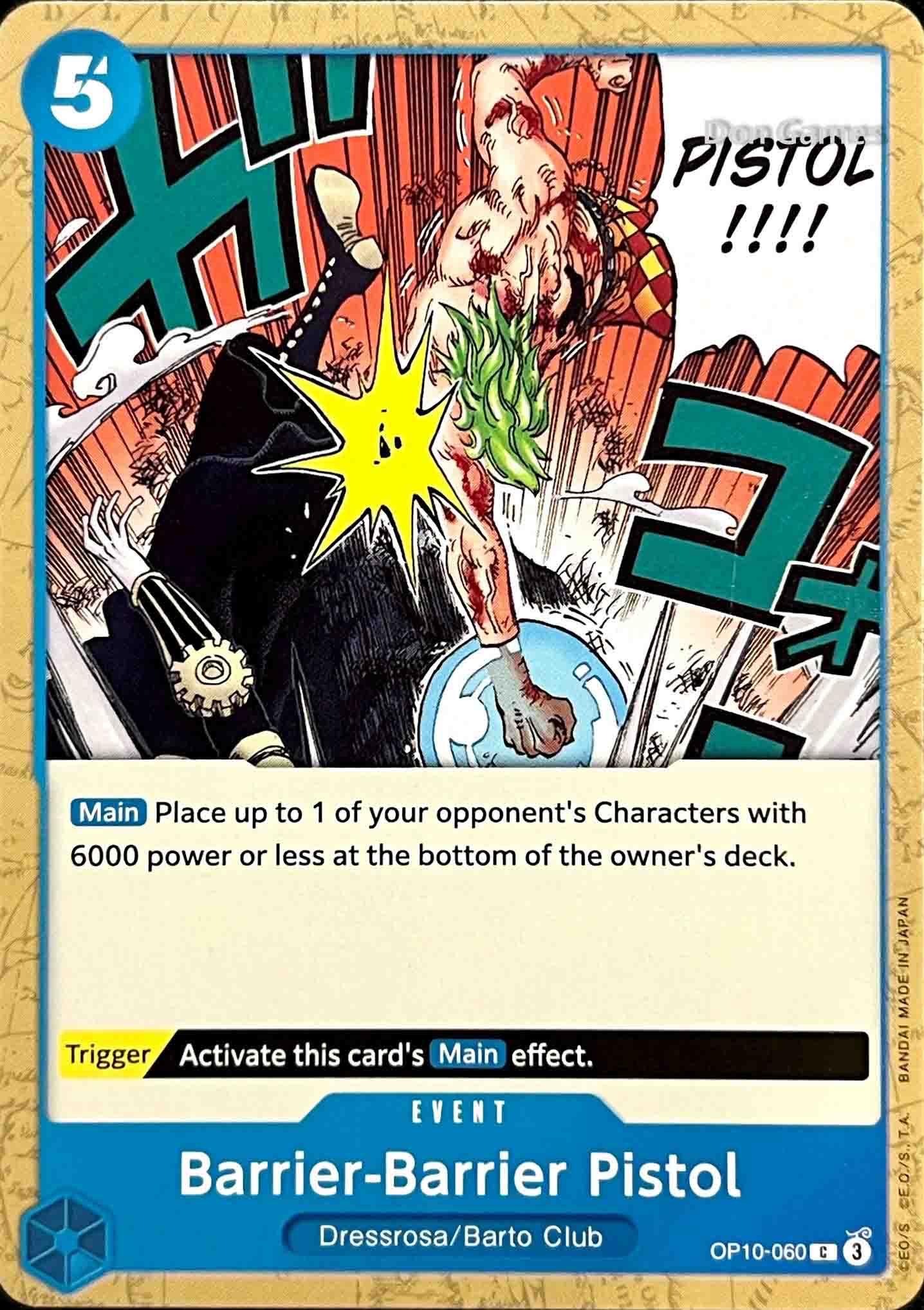 OP10-060 Barrier-Barrier Pistol Event Card