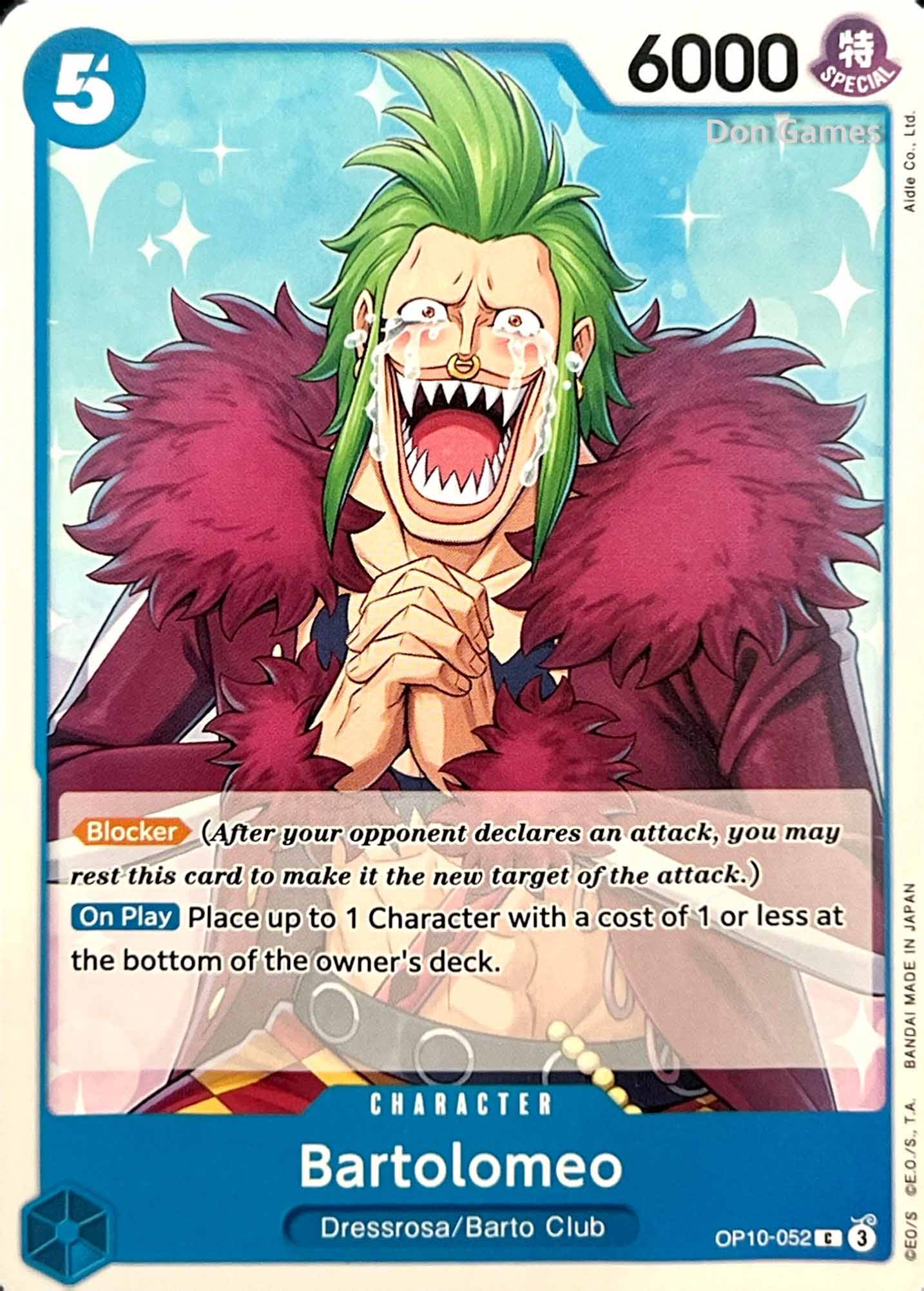 OP10-052 Bartolomeo Character Card