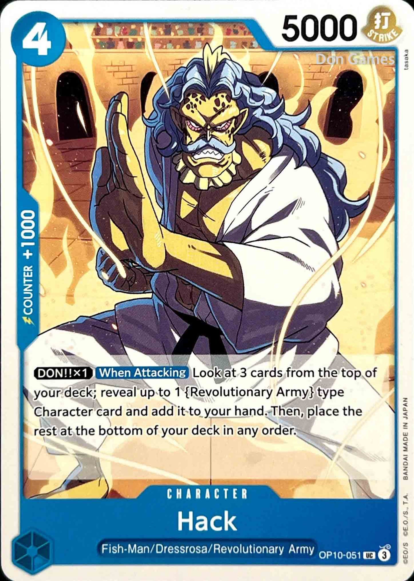 OP10-051 Hack Character Card