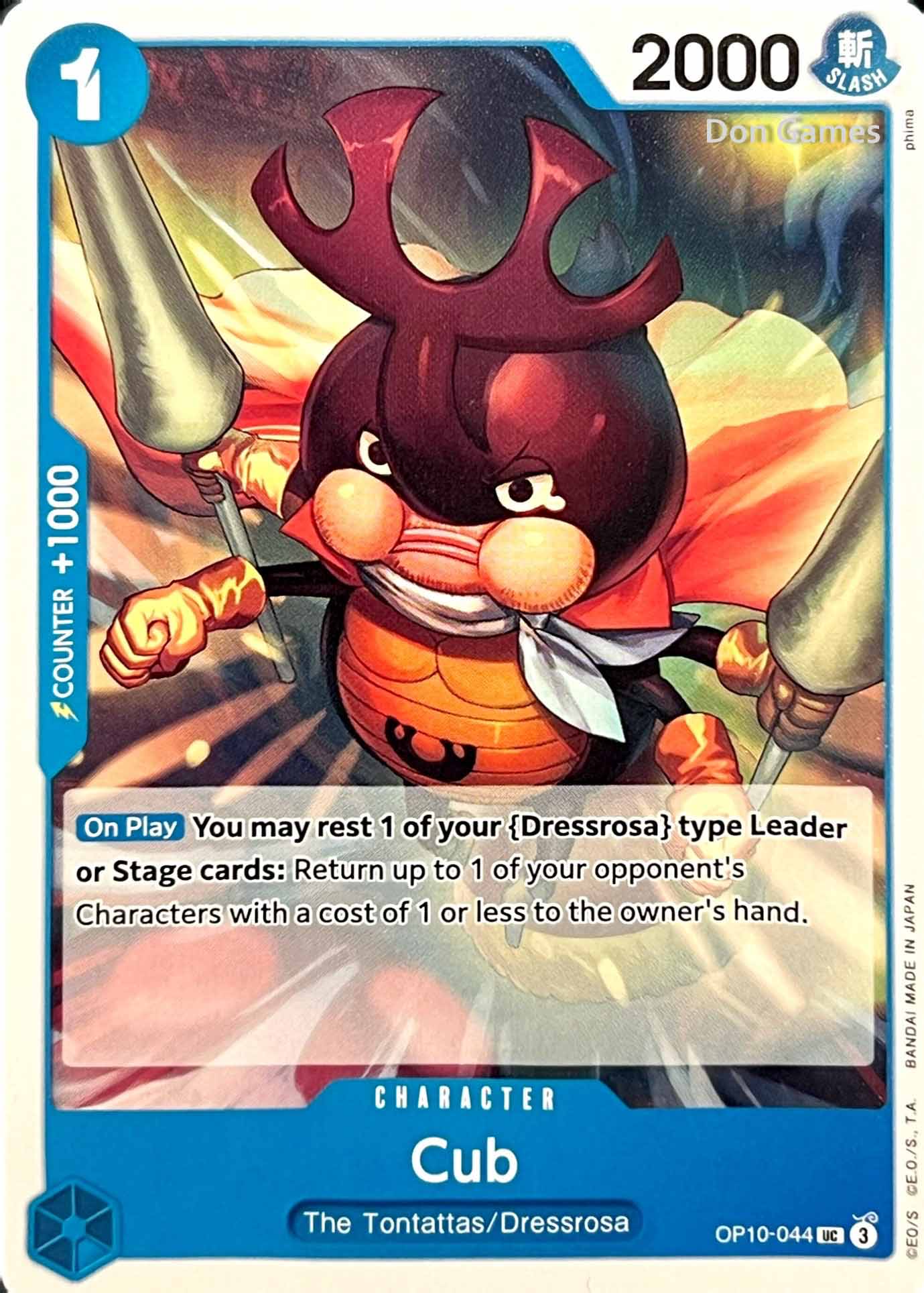 OP10-044 Cub Character Card