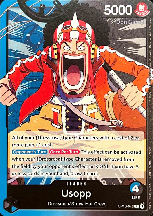 OP10-042 Usopp Leader Card
