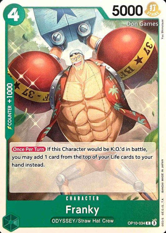 OP10-034 Franky Character Card