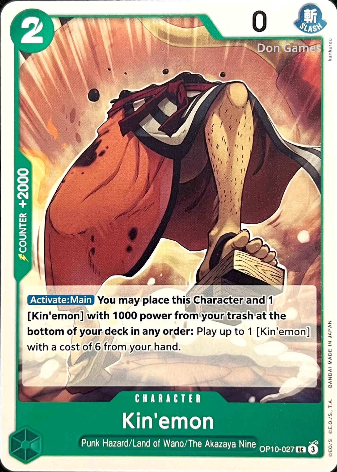 OP10-027 Kin'emon Character Card