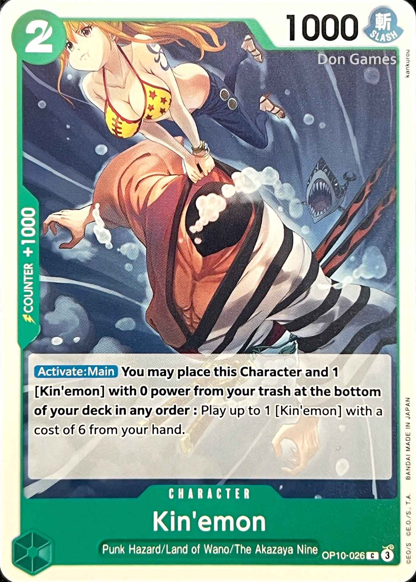OP10-026 Kin'emon Character Card