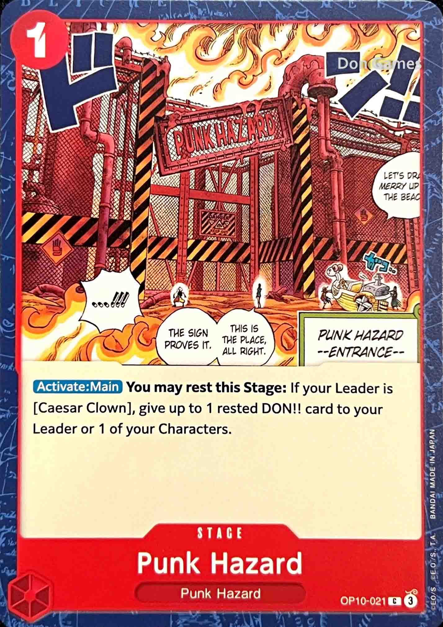 OP10-021 Punk Hazard Stage Card