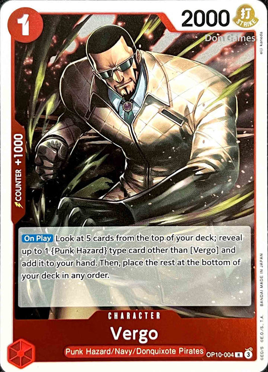 OP10-004 Vergo Character Card