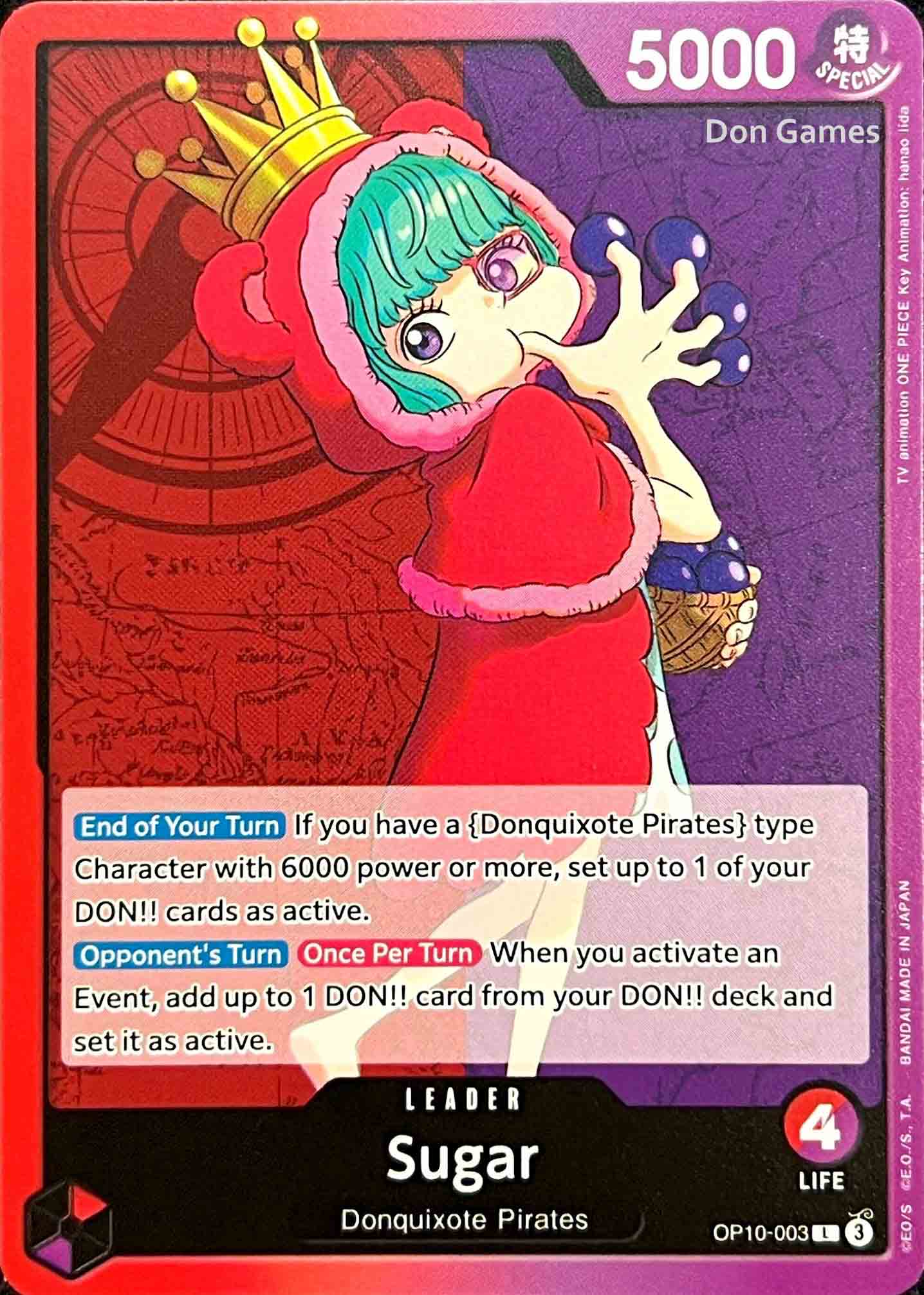 OP10-003 Sugar Leader Card Don Games OP10-003 Sugar Leader Card Don Games