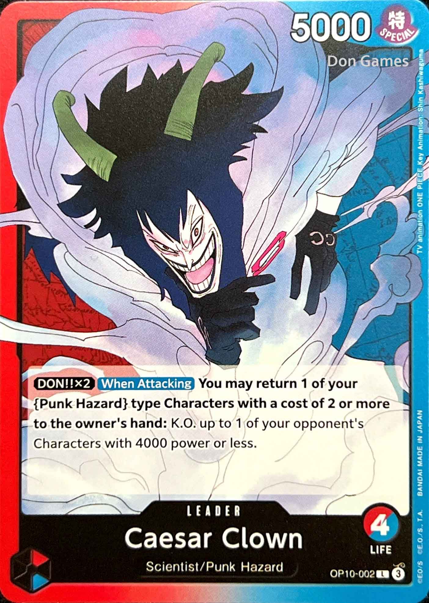 OP10-002 Caesar Clown Leader Card