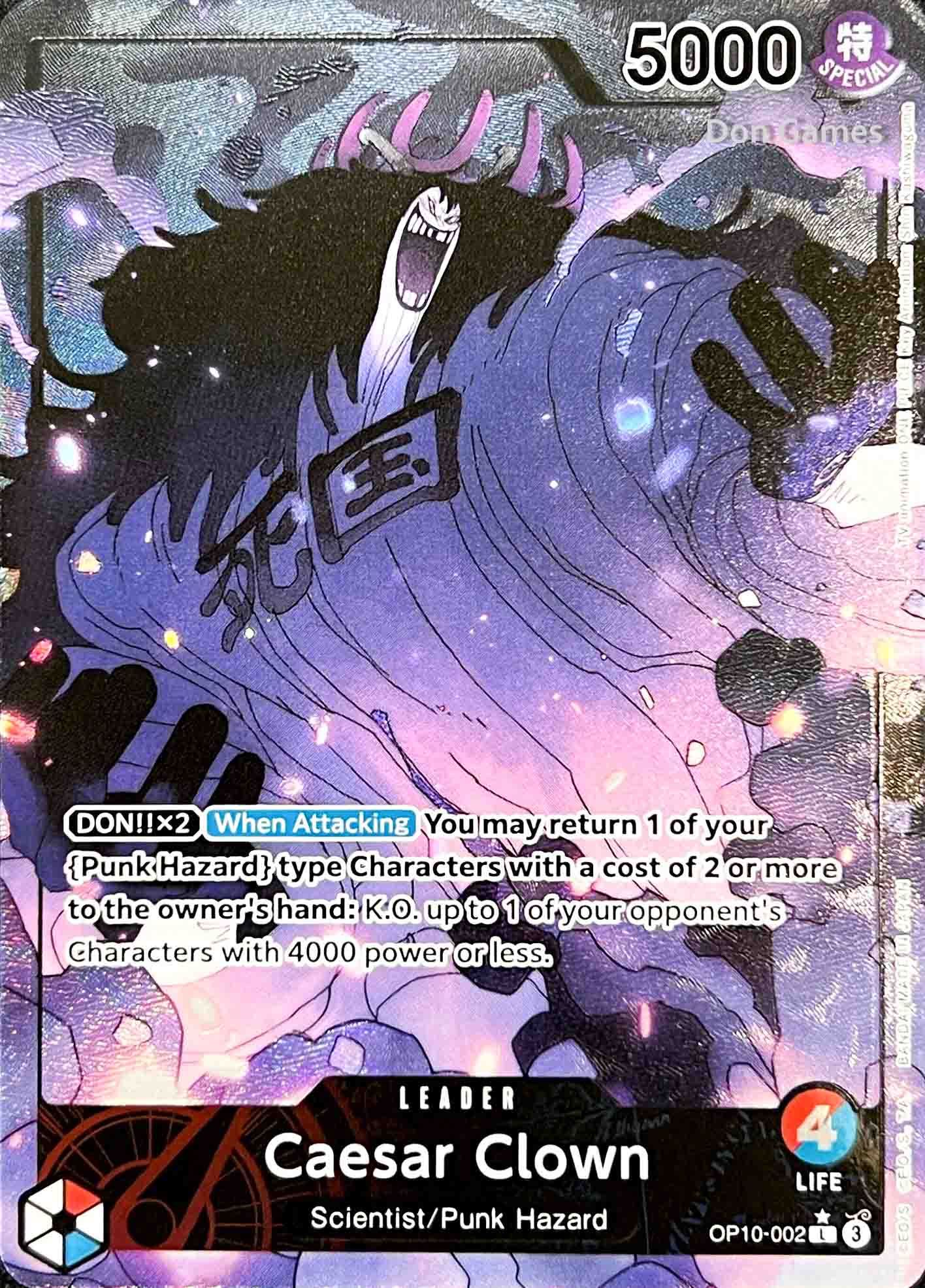 OP10-002 Caesar Clown Leader Card Alternate Art
