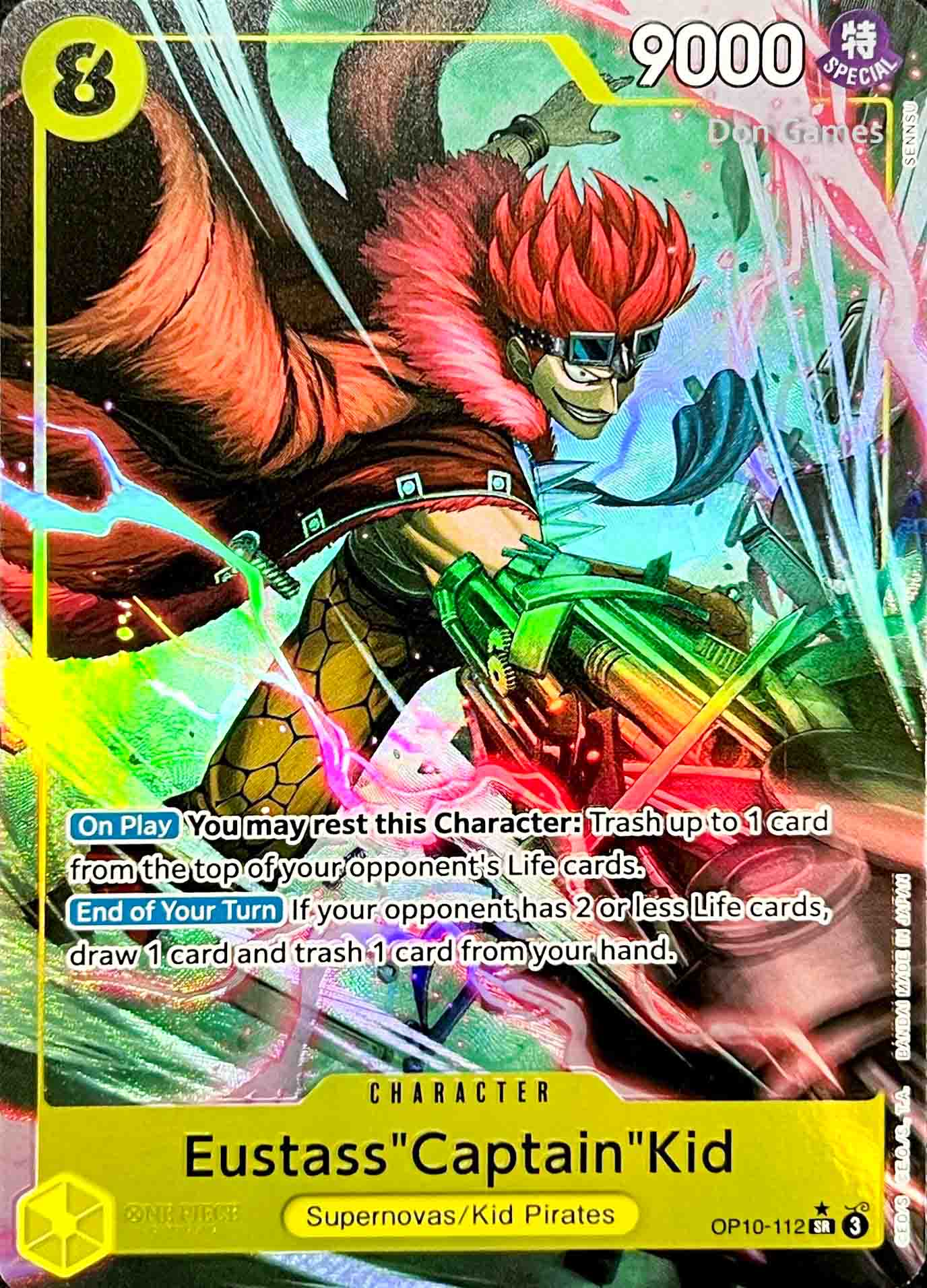 OP10-112 Eustass "Captain" Kid Character Card Alternate Art