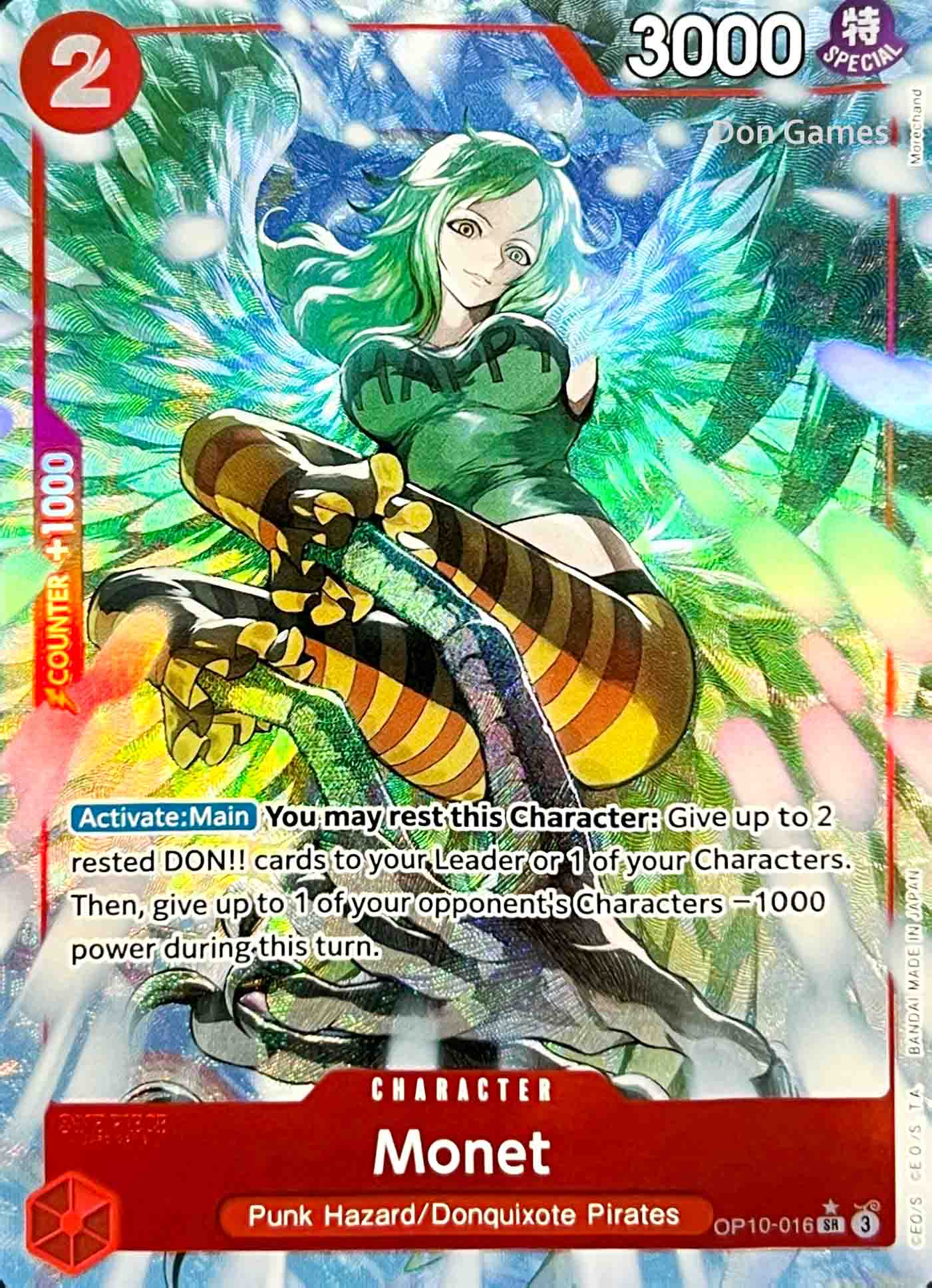 OP10-016 Monet Character Card Alternate Art
