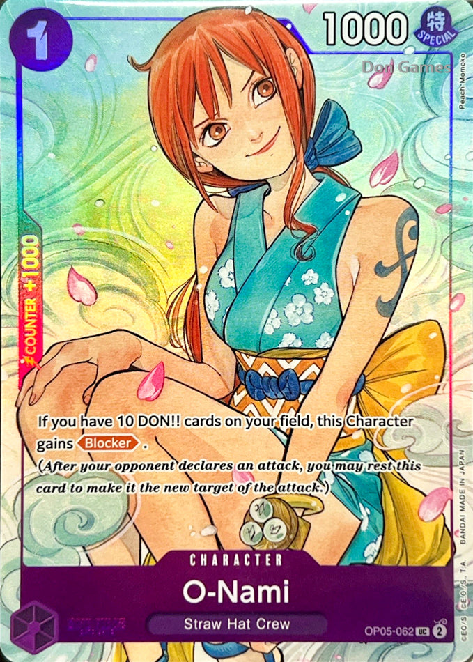 OP05-062 O-Nami Character Card Alternate Art Promo
