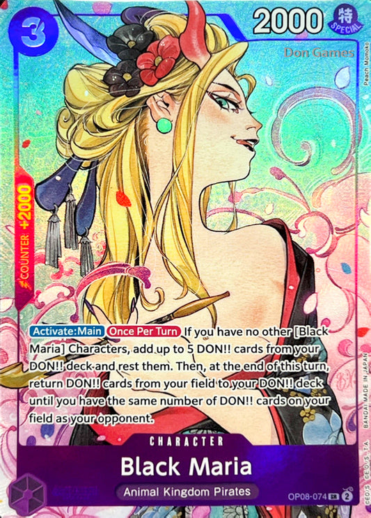 OP08-074 Black Maria Character Card Alternate Art Promo