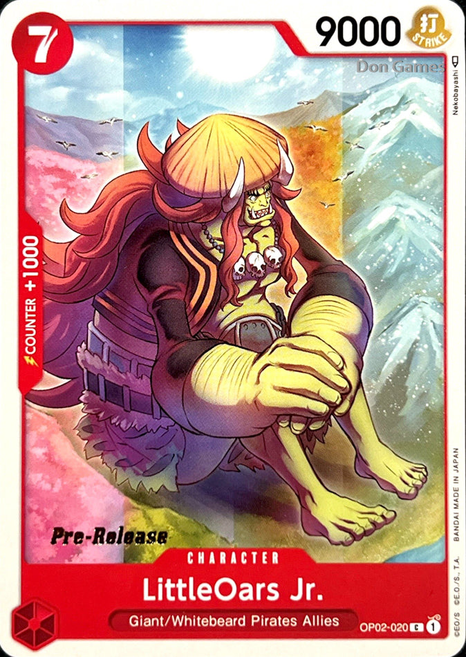 OP02-020 Little Oars Jr. Character Card Pre-Release