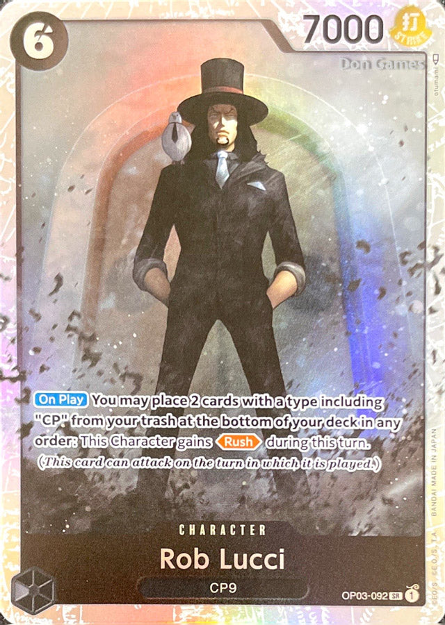 OP03-092 Rob Lucci Character Card Don Games OP03-092 Rob Lucci Character Card Don Games
