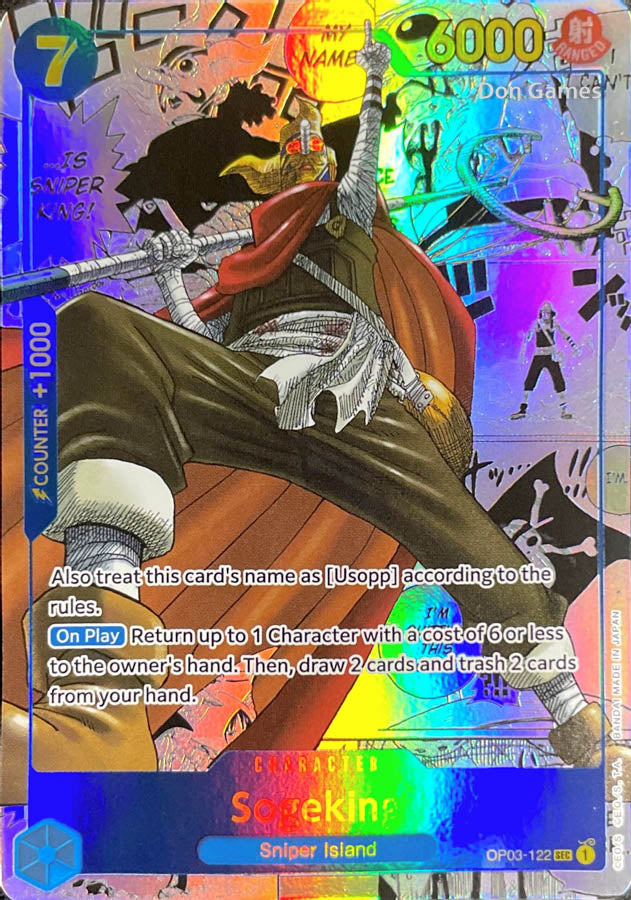 OP03-122 Sogeking Character Card Manga Alternate Art OP03-122 Sogeking Character Card Manga Alternate Art