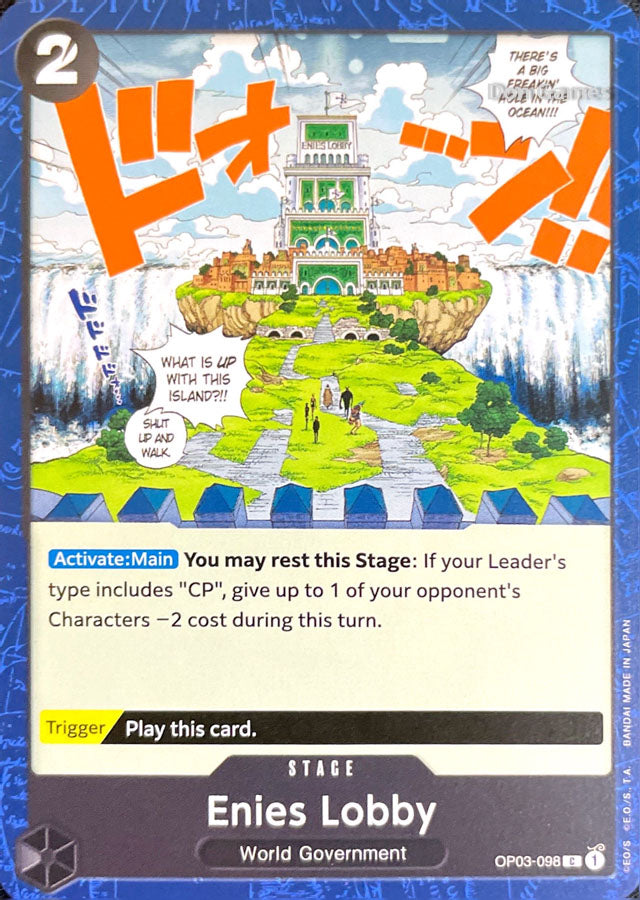 OP03-098 Enies Lobby Stage Card