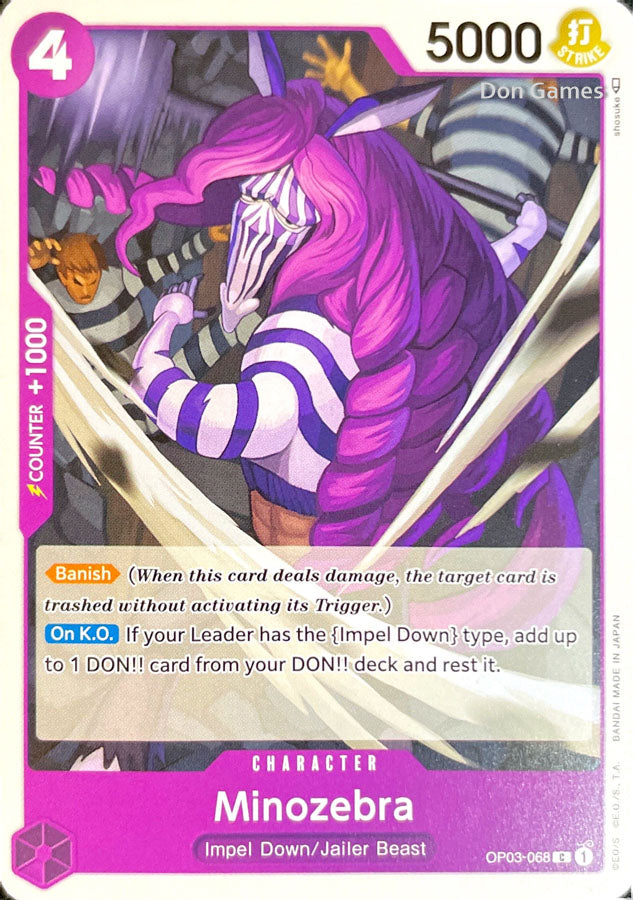 OP03-068 Minozebra Character Card