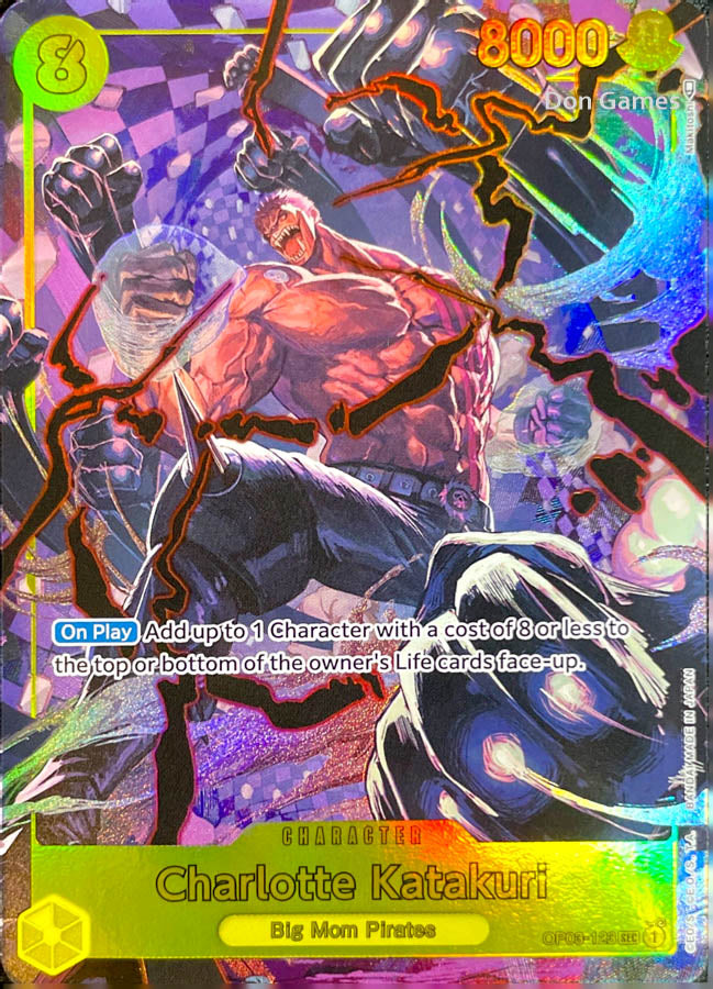 OP03-123 Charlotte Katakuri Character Card Alternate Art Don Games OP03-123 Charlotte Katakuri Character Card Alternate Art Don Games