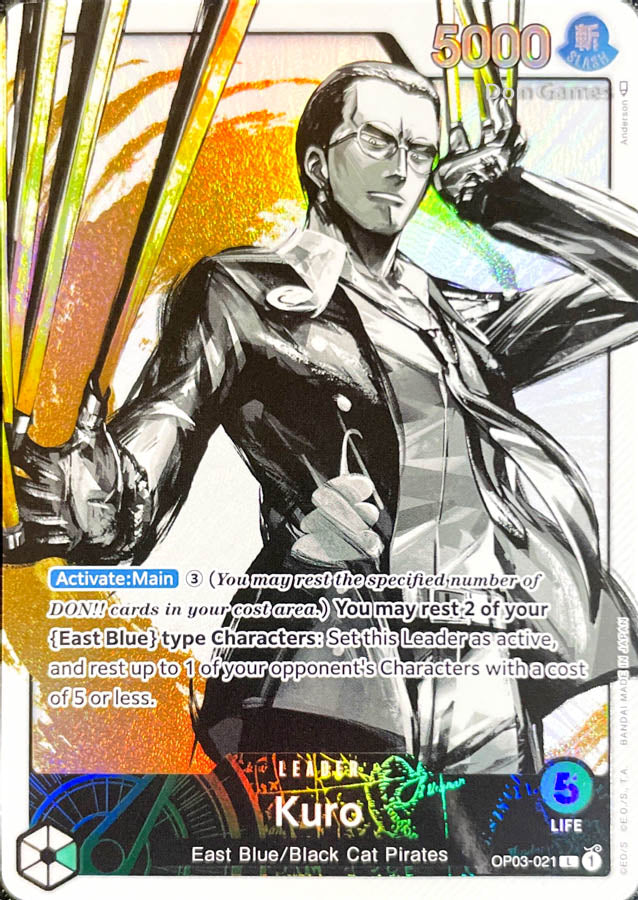 OP03-021 Kuro Leader Card Alternate Art Don Games OP03-021 Kuro Leader Card Alternate Art Don Games