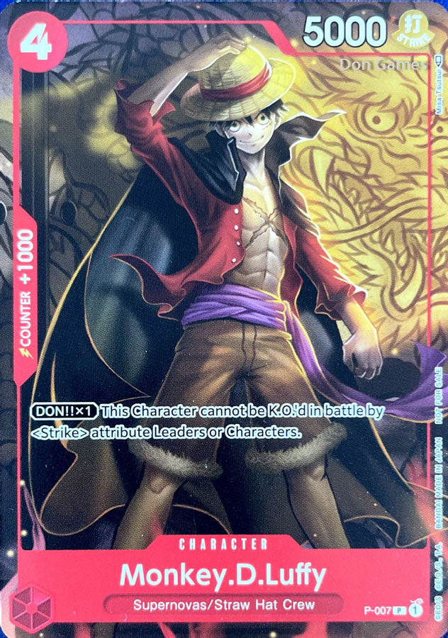 P-007 Monkey. D. Luffy Character Card Promo