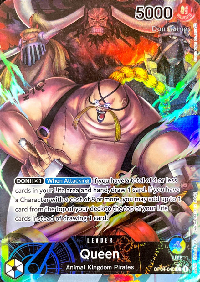 OP04-040 Queen Leader Card Alternate Art Don Games OP04-040 Queen Leader Card Alternate Art Don Games