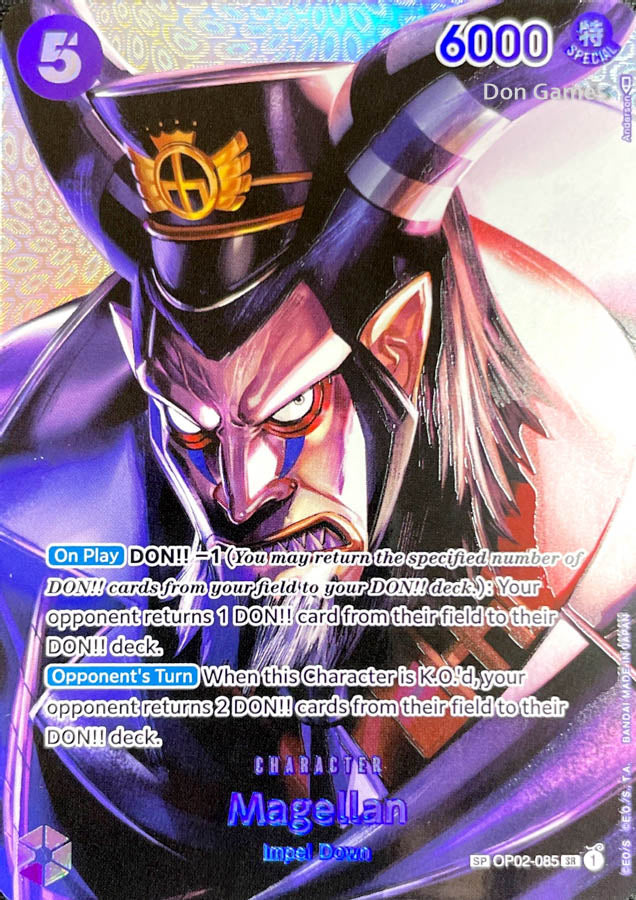OP02-085 Magellan Character Card Special Alternate Art Don Games OP02-085 Magellan Character Card Special Alternate Art Don Games