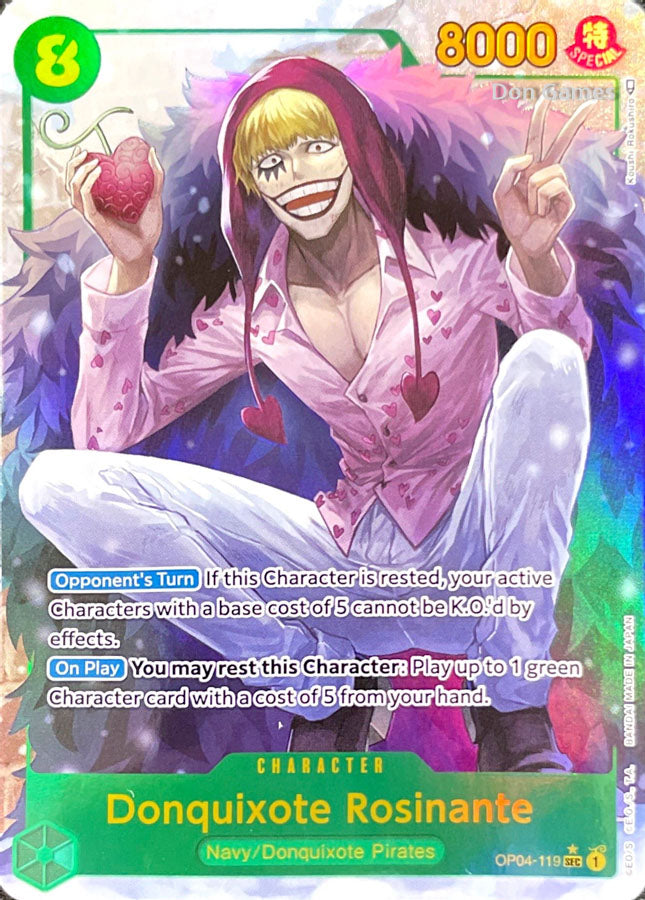 OP04-119 Donquixote Rosinante Character Card Alternate Art