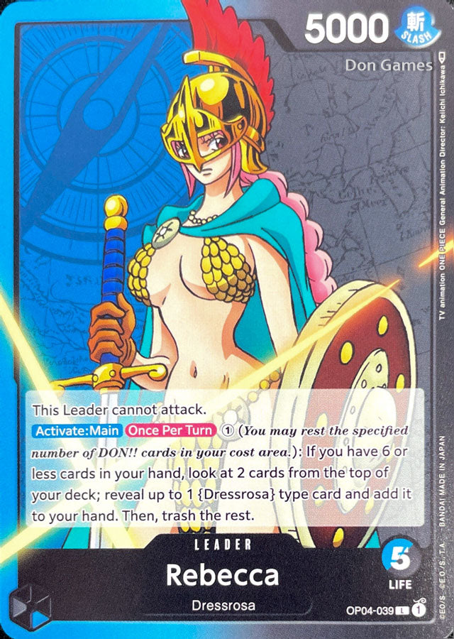 OP04-039 Rebecca Leader Card Don Games OP04-039 Rebecca Leader Card Don Games