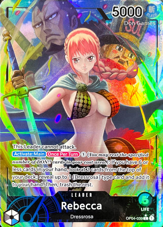 OP04-039 Rebecca Leader Card Alternate Art – Don Games