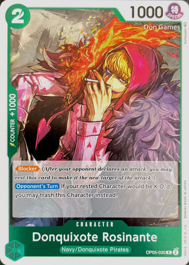 one piece card game donquixote rosinante OP05-030 Donquixote Rosinante Character Card – Don Games