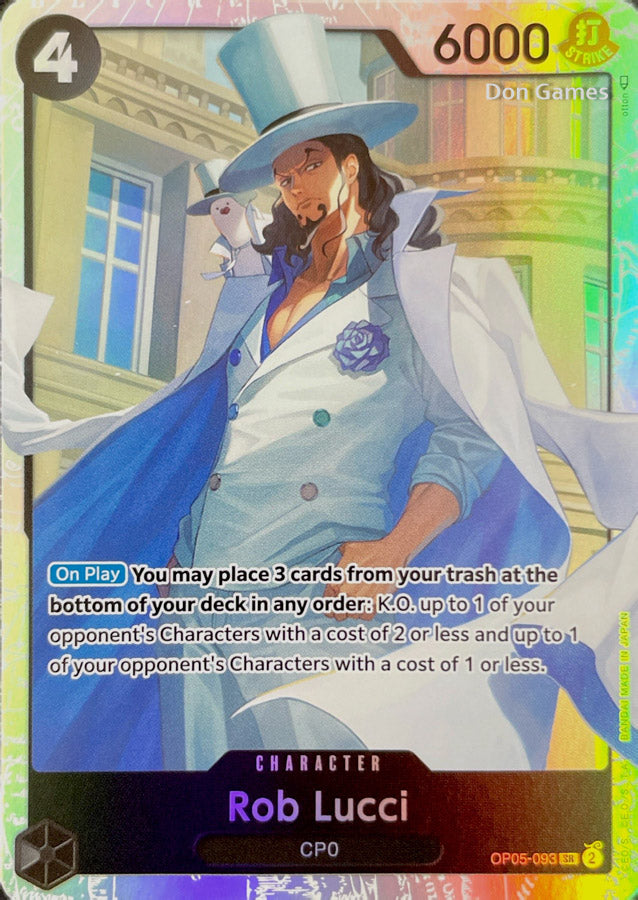 OP05-093 Rob Lucci Character Card Don Games OP05-093 Rob Lucci Character Card Don Games