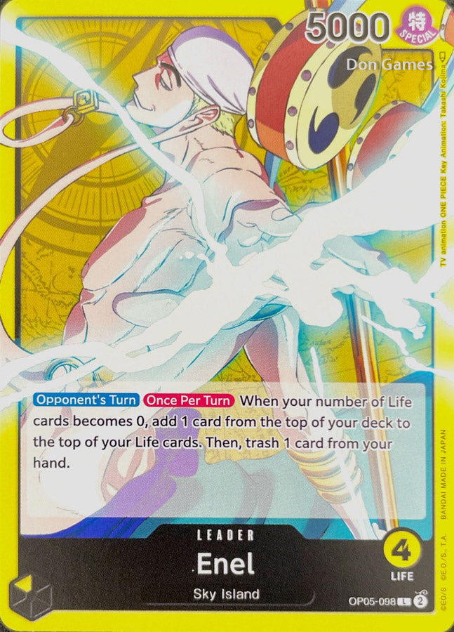OP05-098 Enel Leader Card Don Games OP05-098 Enel Leader Card Don Games