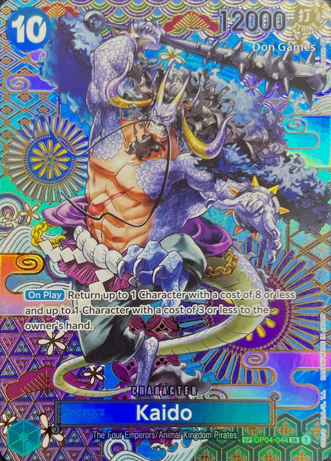 OP04-044 Kaido Character Card Special Alternate Art Don Games OP04-044 Kaido Character Card Special Alternate Art Don Games