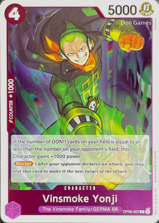 OP06-067 Vinsmoke Yonji Character Card