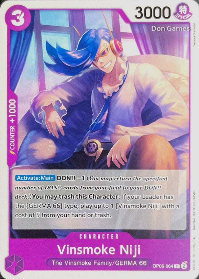 OP06-064 Vinsmoke Niji Character Card