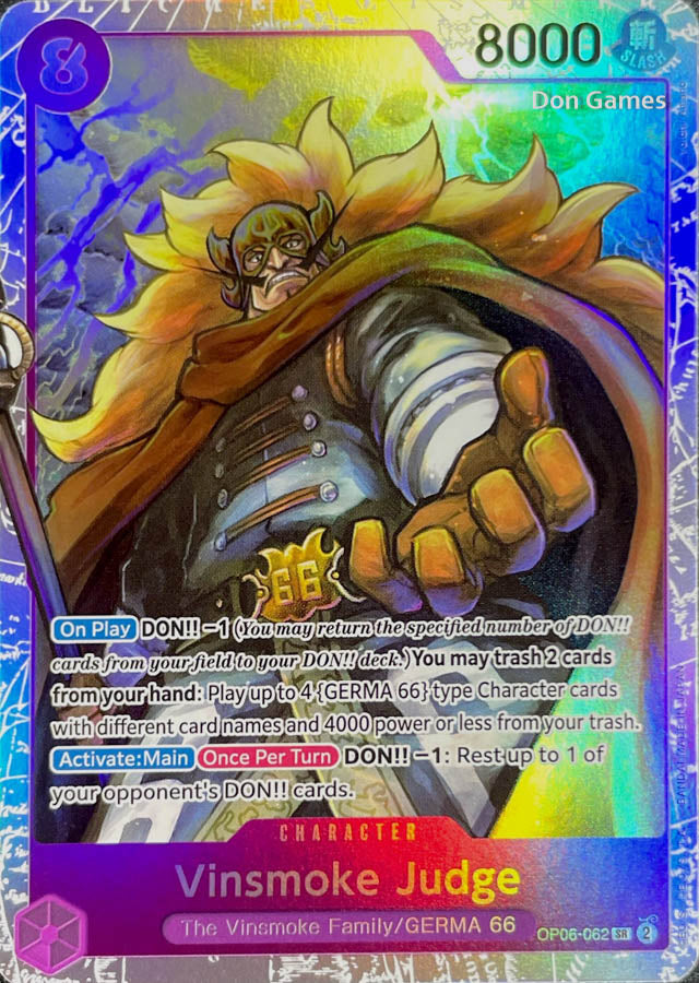 OP06-062 Vinsmoke Judge Character Card Don Games OP06-062 Vinsmoke Judge Character Card Don Games
