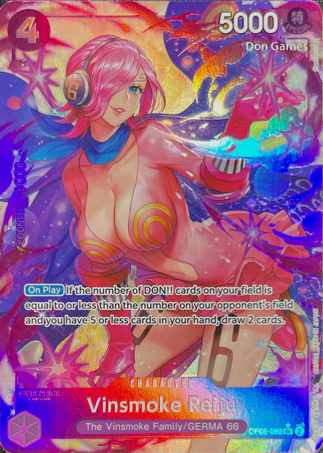 OP06-069 Vinsmoke Reiju Character Card Alternate Art Don Games OP06-069 Vinsmoke Reiju Character Card Alternate Art Don Games