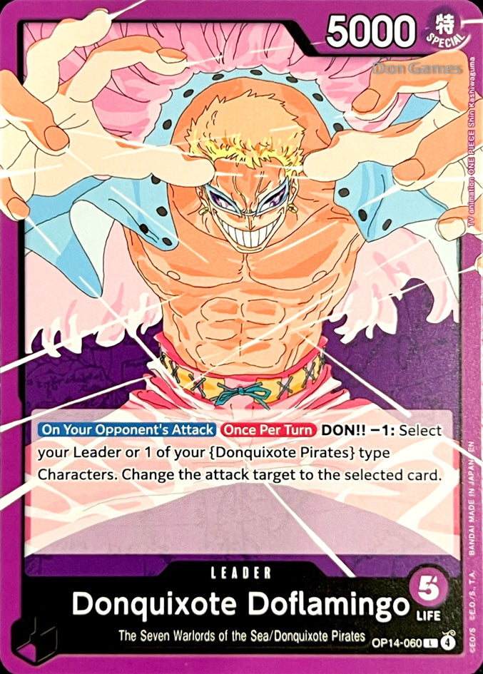 OP14-060 Donquixote Doflamingo Leader Card