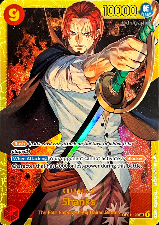 OP01-120 Shanks Character Card (PRB-01 Reprint)