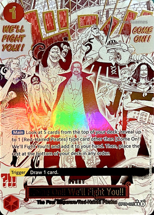 OP09-020 Come On!! We'll Fight You!! Event Card Special Alternate Art (PRB-02)