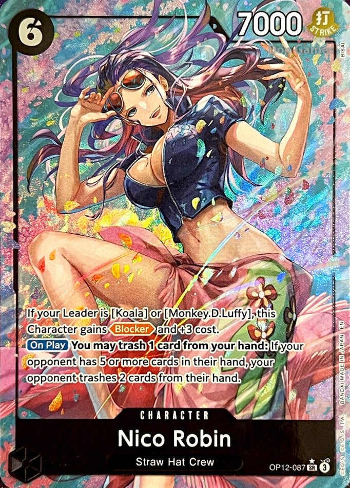 OP12-087 Nico Robin Character Card Alternate Art