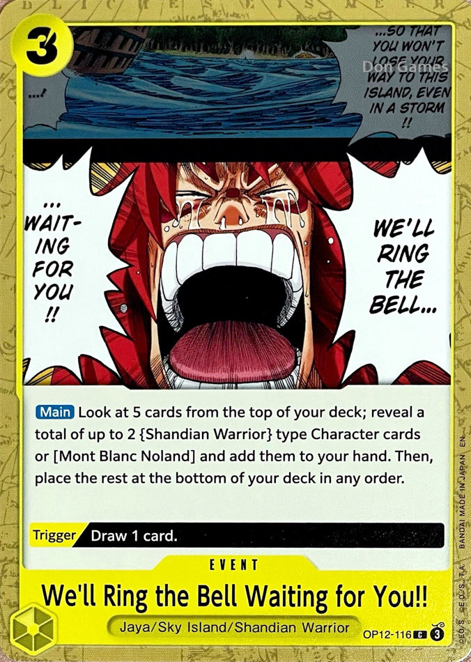 OP12-116 We'll Ring the Bell Waiting for You!! Event Card