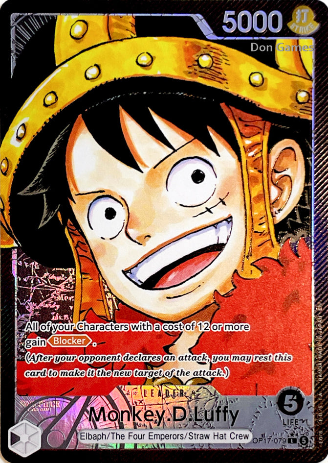 OP17-079 Monkey. D. Luffy Leader Card Alternate Art