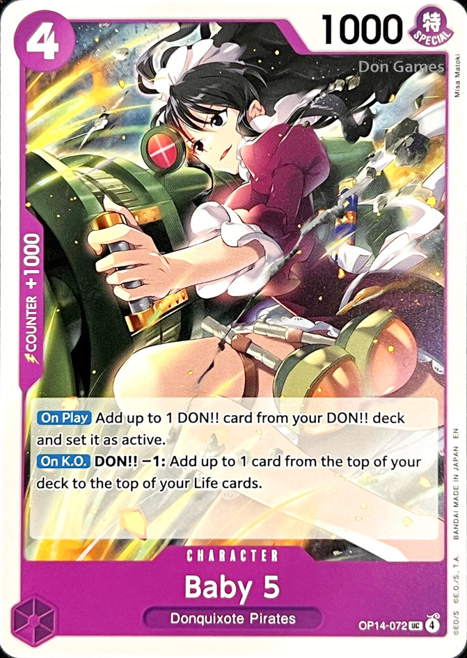 OP14-072 Baby 5 Character Card