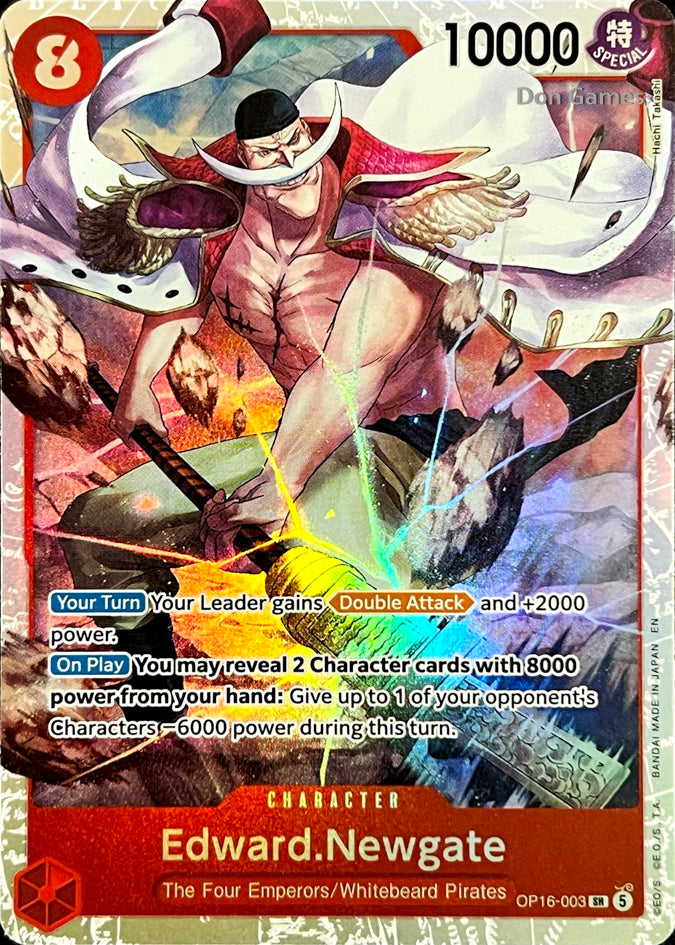 OP16-003 Edward. Newgate Character Card