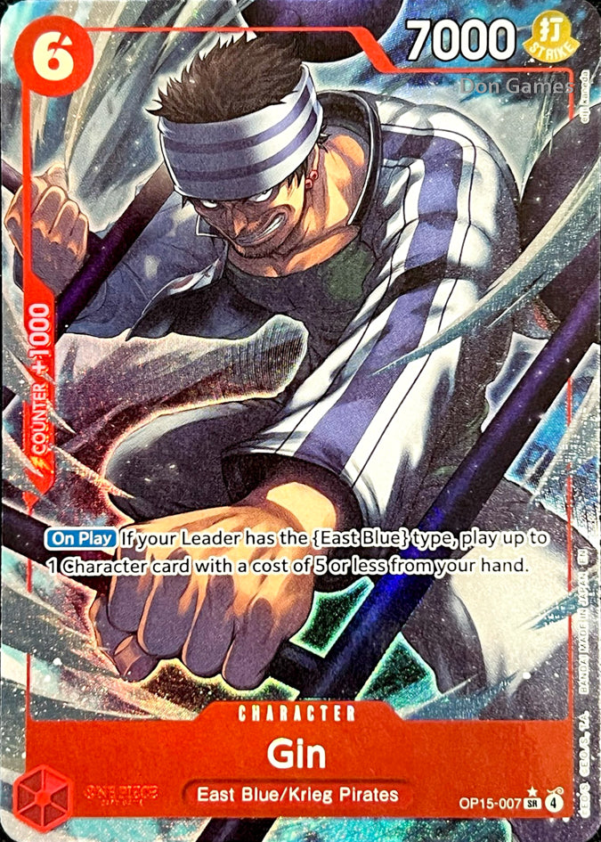 OP15-007 Gin Character Card Alternate Art