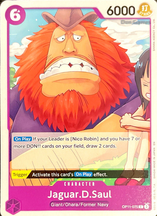 OP11-075 Jaguar. D. Saul Character Card